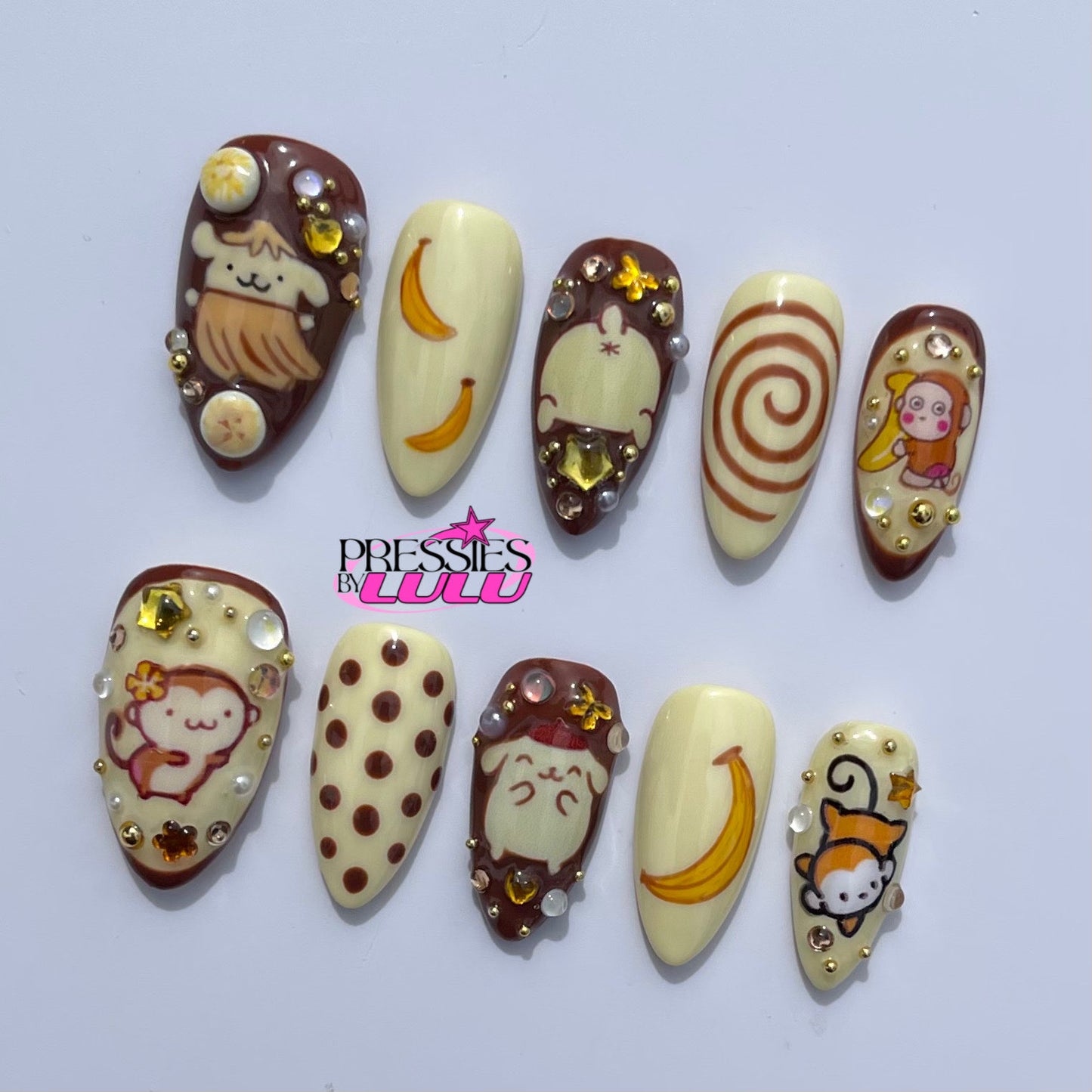 Purin & Monkey Choconana Set