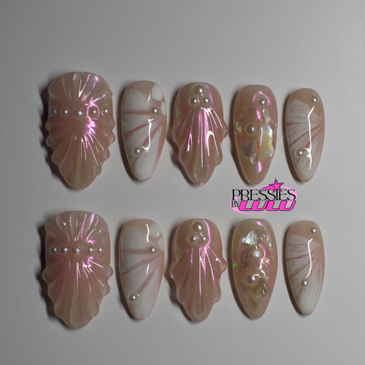 Pink mermaid Pearlescent Set