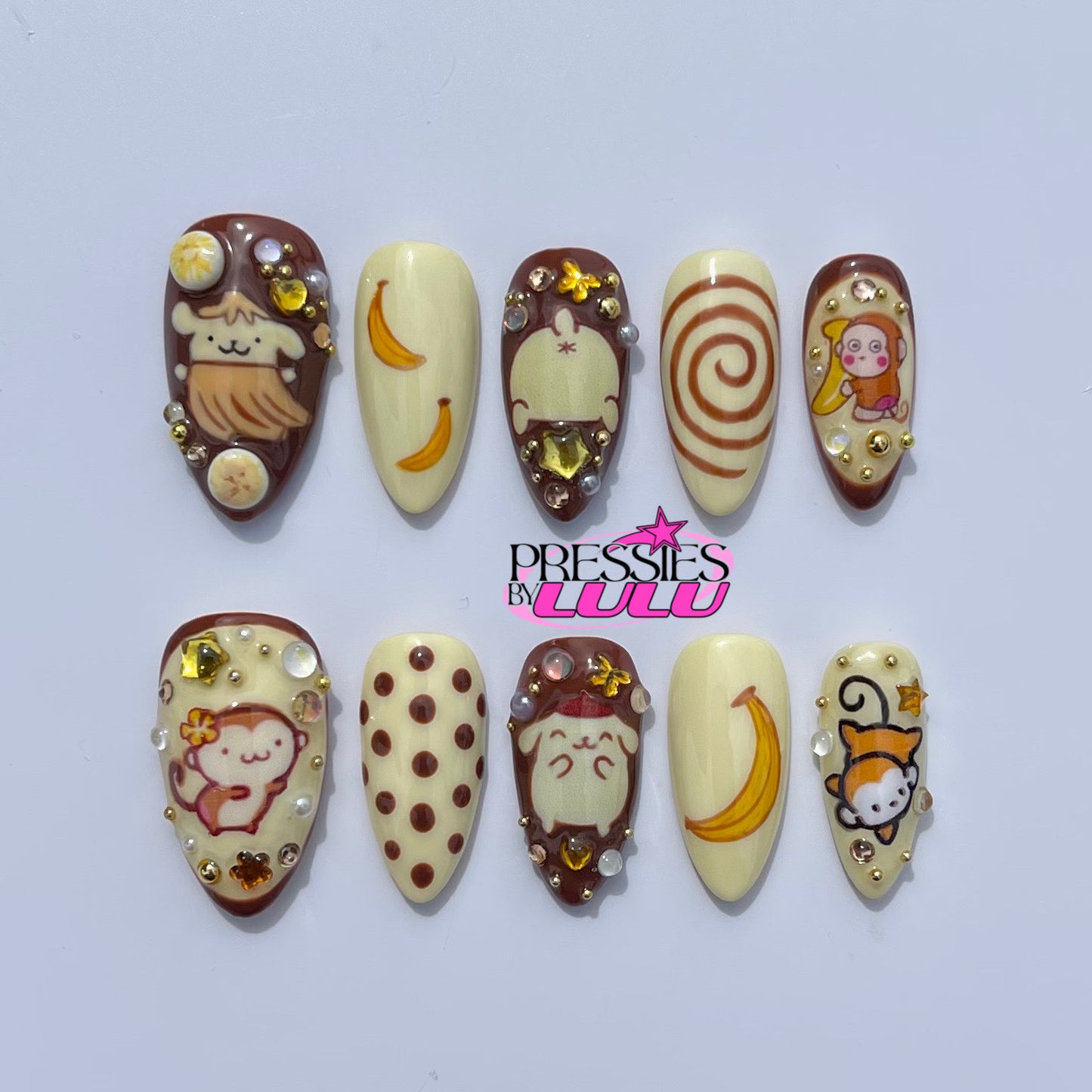 Purin & Monkey Choconana Set