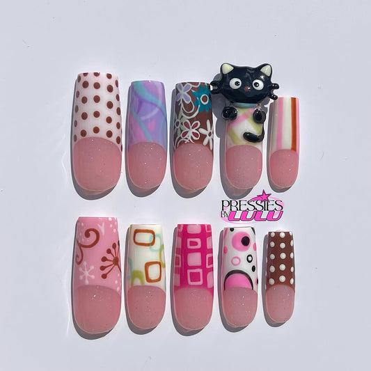 Y2K Frenchie Cat Set