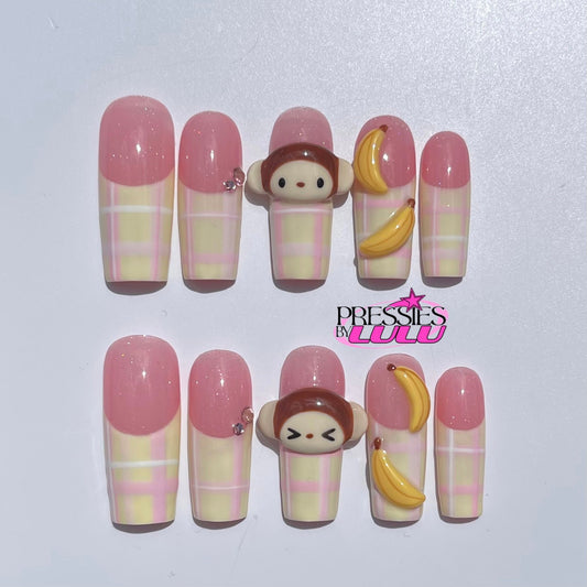 Plaid Monkey Set