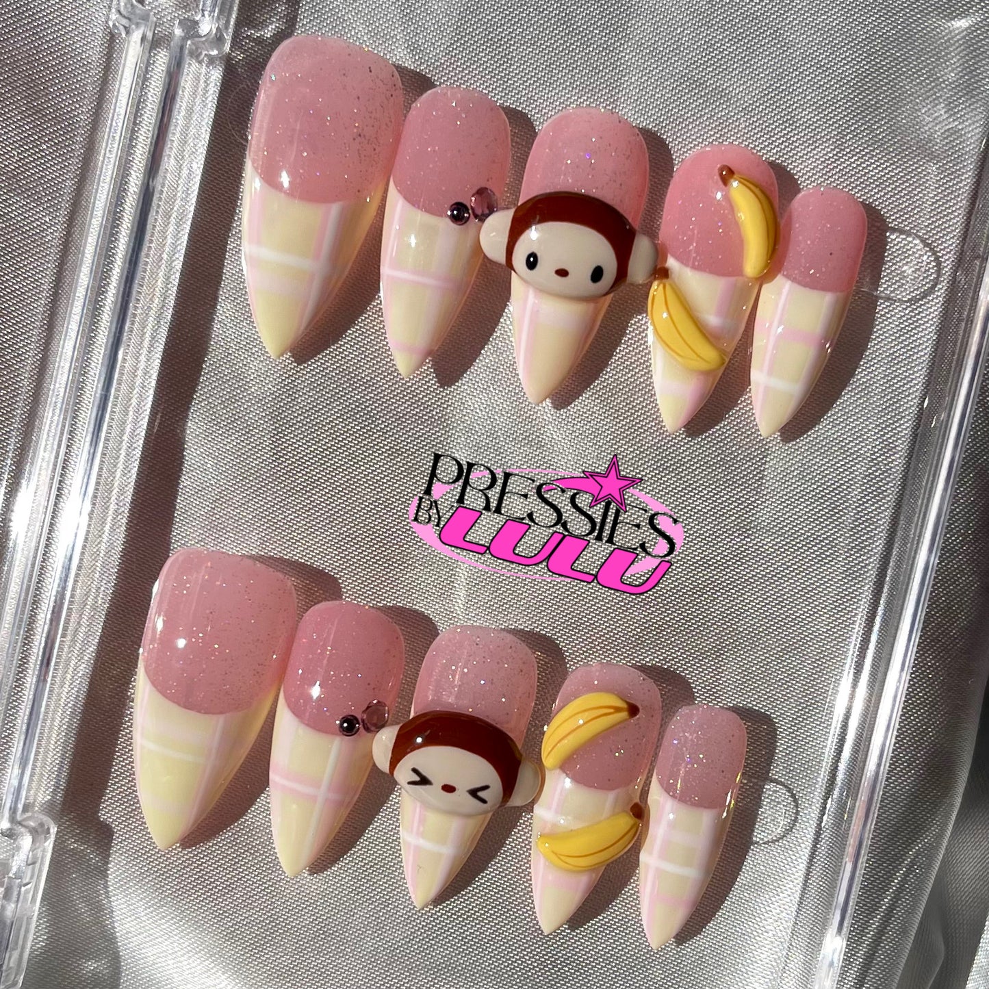 Plaid Monkey Set